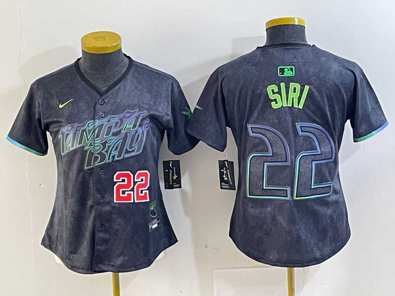 Women's Tampa Bay Rays #22 Jose Siri Number Charcoal 2024 City Connect Limited Stitched Jerseys,We sell and wholesale Women's Tampa Bay Rays #22 Jose Siri Number Charcoal 2024 City Connect Limited Stitched Jerseys on line form chian!